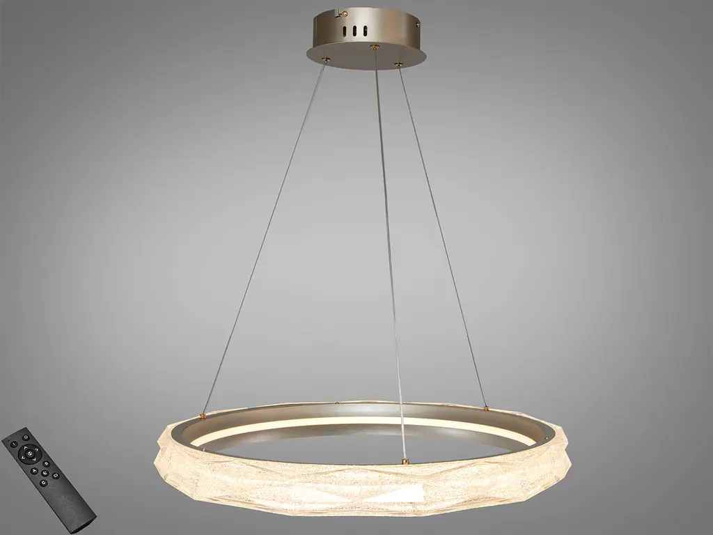 LED-люстра кільце Diasha 583-600G золото, 95 Вт, з пультом, 60 см, до 17 м2 - фото 3