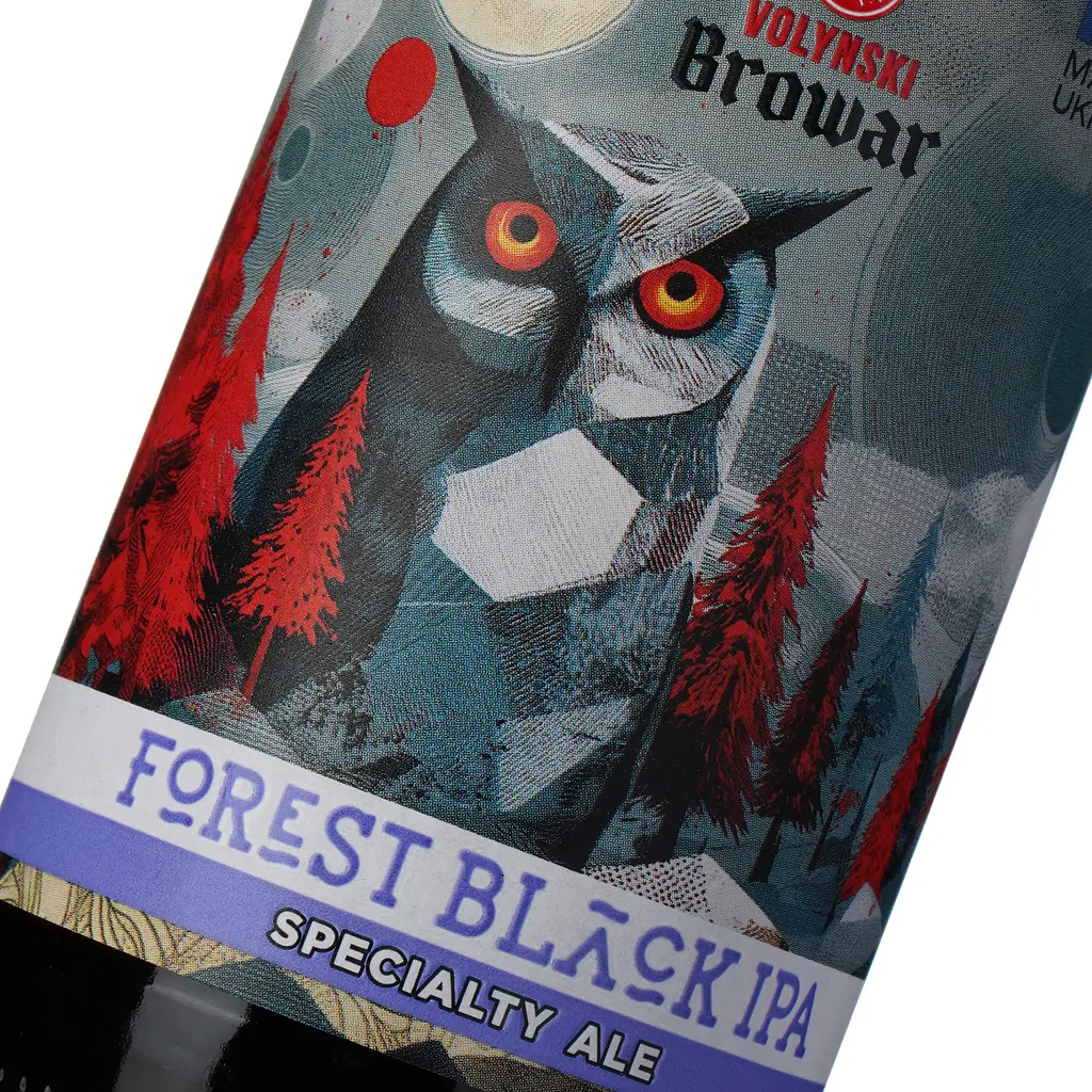 Пиво Volynski Browar Forest Black IPA темне нефільтроване 7.3% 0.35 л - фото 4