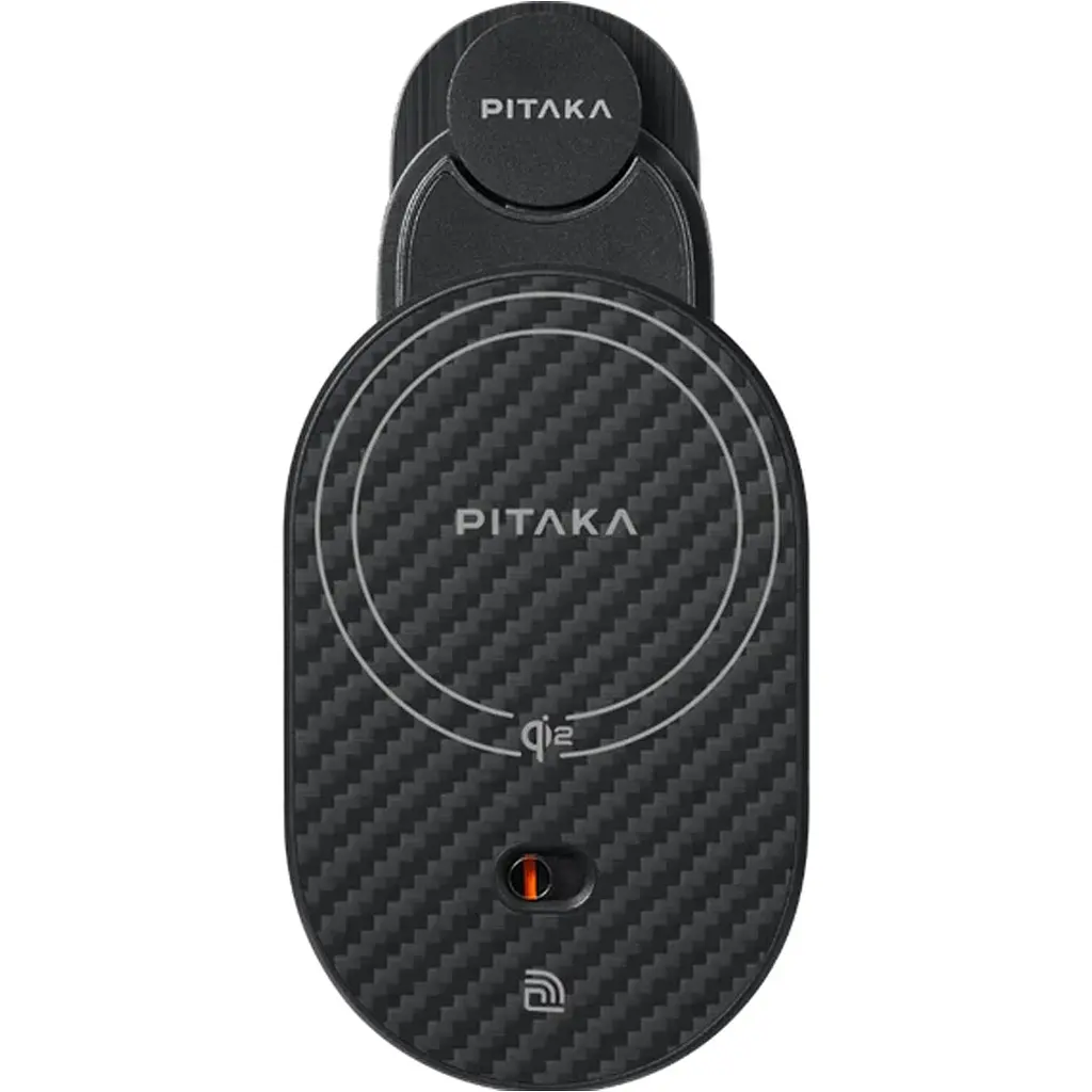 Автотримач із бездротовою зарядкою Pitaka MagEZ Car Mount Pro 2 Qi2 Car Vent (CM2402N) [125386] - фото 3