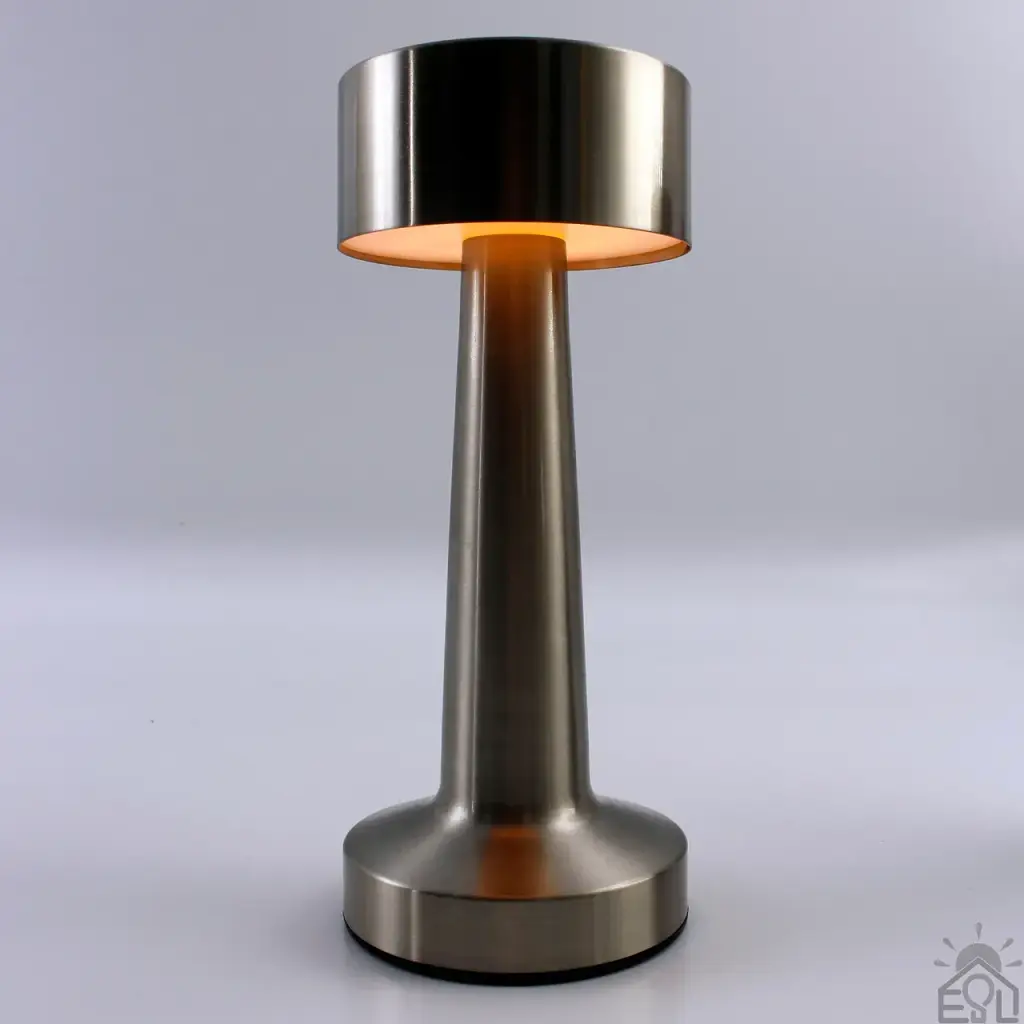 Настільна лампа сенсорна світлодіодна ESLLSE DOWN LIGHT з акумулятором 1200 mA Срібляста - фото 3