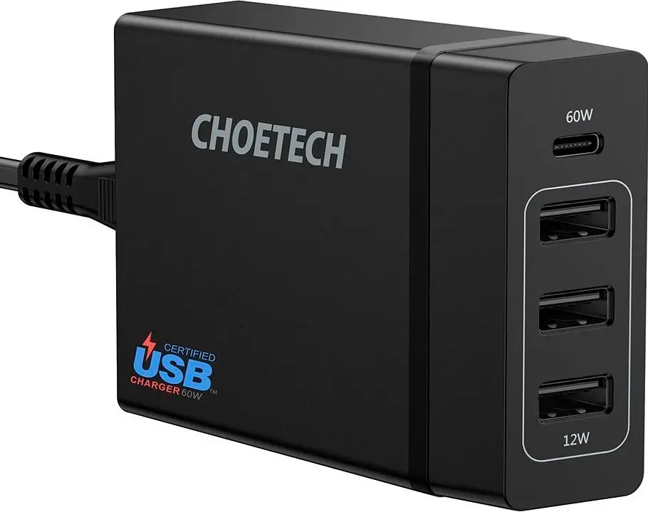 Мережевий зарядний пристрій Choetech 72W Black (PD72-1C3UEU-101BK) [100836] - фото 2