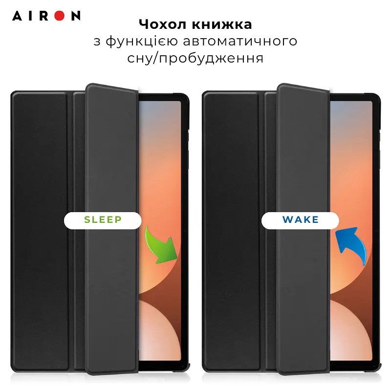 Чехол AIRON Premium для Samsung Galaxy Tab S10 Ultra 14.6 2024 с защитной пленкой и салфеткой Black - фото 7