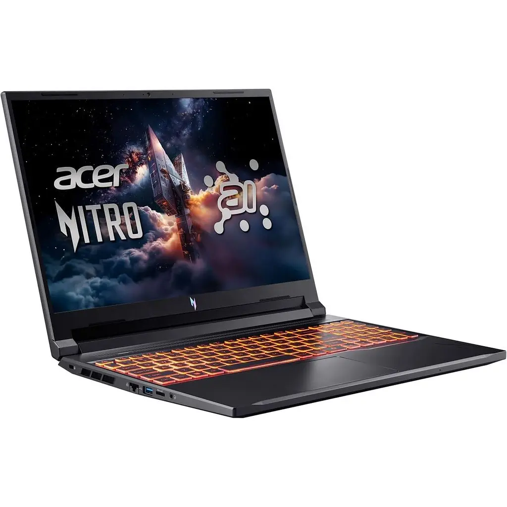 Ноутбук Acer 16 Nitro V 16 AI ANV16-42 WUXGA IPS/Ryzen 5 240/16GB/512SSD/RTX 3050 6GB/DOS/Black (NH.U1KEU.007) - фото 2