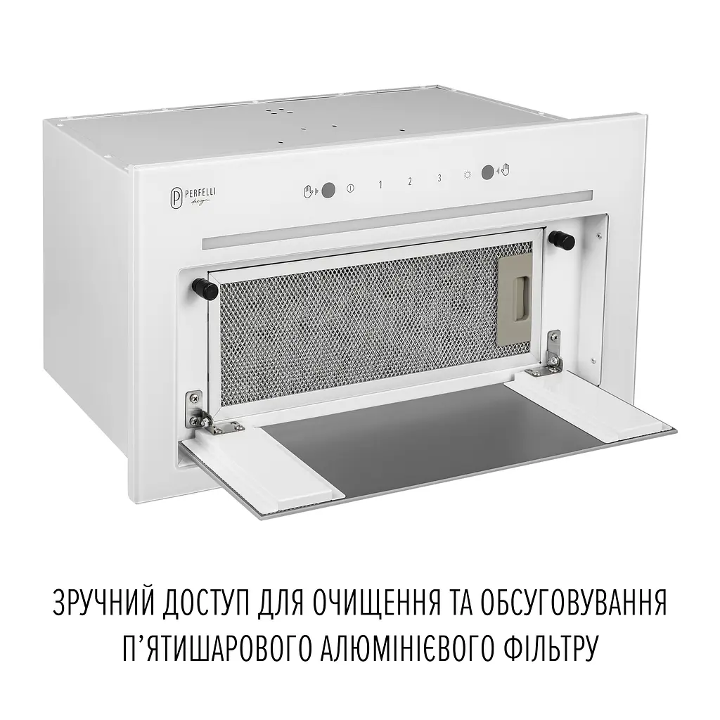 Витяжка повновбудована PERFELLI DESIGN FILINI 5 BIANCO - фото 7