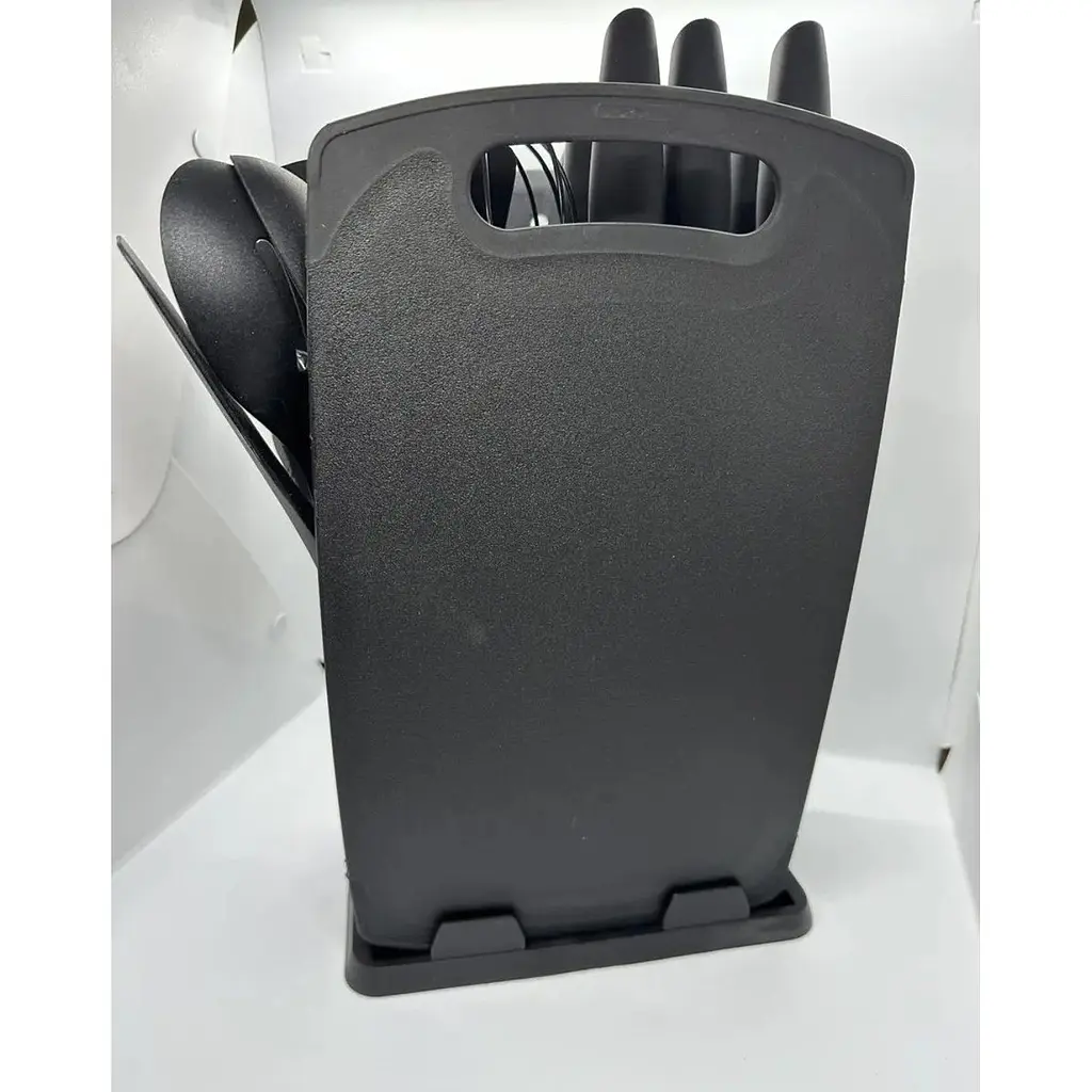 Набір кухонного приладдя Zepline ZP0102 з 19 предметами на підставці чорний (43272ZP0102_1280) - фото 3