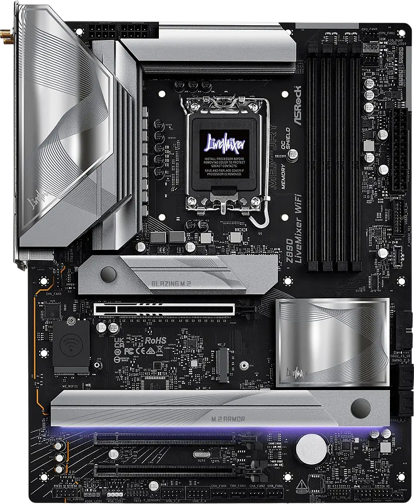 Материнська плата ASRock Z890 Livemixer Wi-Fi LGA 1851 (Z890 LIVEMIXER WIFI) - фото 2