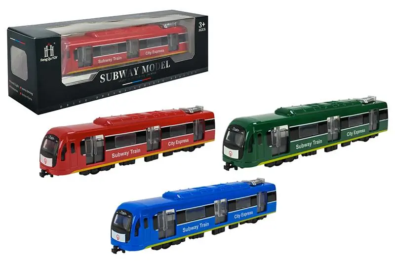 Іграшковий поїзд метро світлозвукові ефекти City Express 731-27K, 3 кольори, короб. 23x4x5см