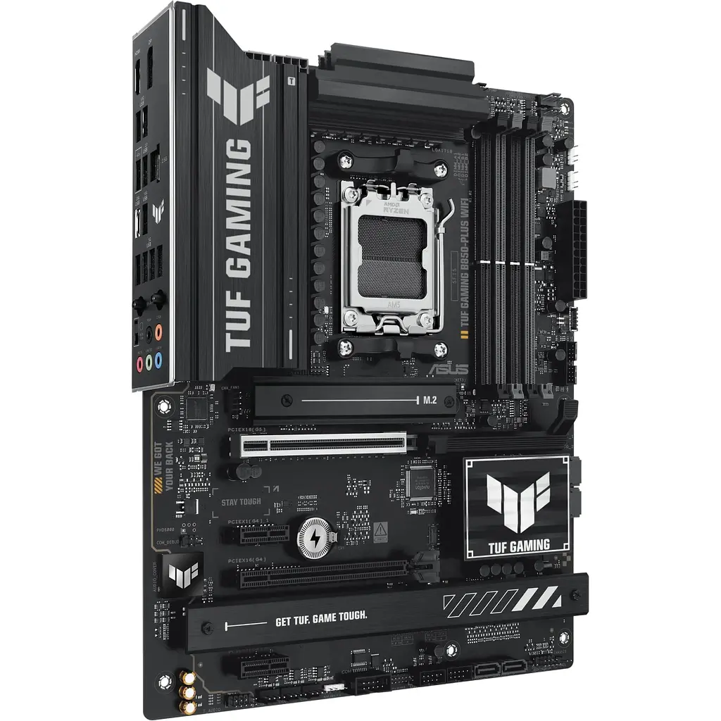 Материнская плата Asus TUF Gaming B850-PLUS WIFI sAM5 B850 4xDDR5 M.2 HDMI DP WiFi BT ATX - фото 3