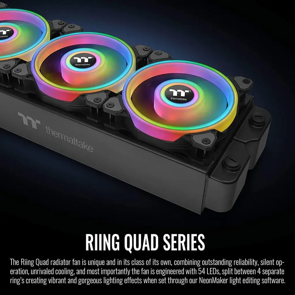 Вентилятор Thermaltake Riing Quad 14 RGB Radiator Fan TT Premium Edition (CL-F089-PL14SW-C) - фото 5