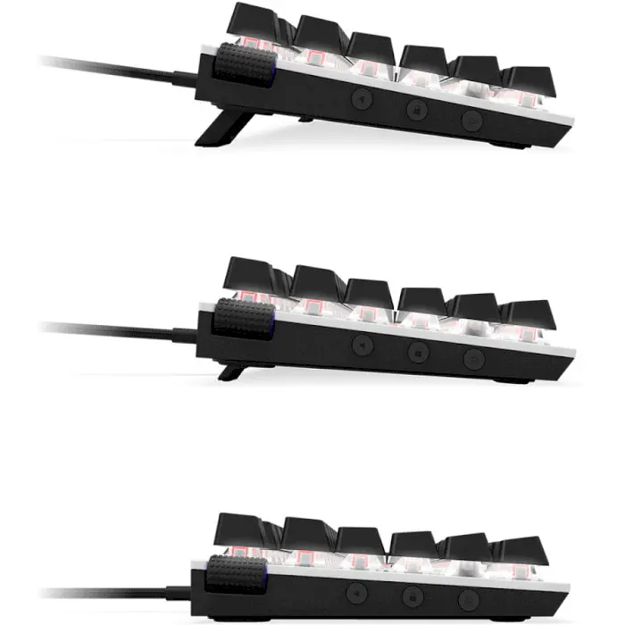 Клавиатура NZXT Function TKL RGB Gateron Linear Red Switches ENG USB Matte White (KB-1TKUS-WR) - фото 4