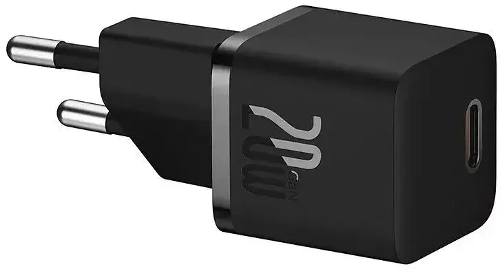 Мережевий зарядний пристрій Baseus GaN5 Fast Charger (Xiaomini) Type-C 20W + Cable Type-C to Type-C P10110900113-00 Black - фото 5