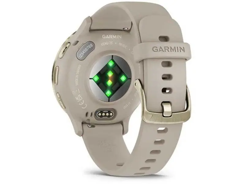 Смарт-годинник Garmin Venu 3s Soft Gold Stainless Steel Bezel with French Gray Case and Silicone Band (010-02785-52) - фото 7