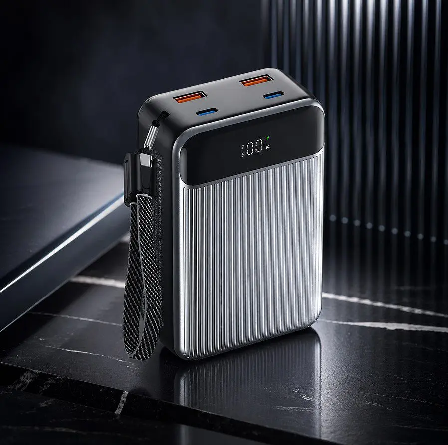 Повербанк Powerbank King Power PD65 Digital Display 30000mAh 65W зі швидким заряджанням для ноутбука, смартфона, планшета - фото 4