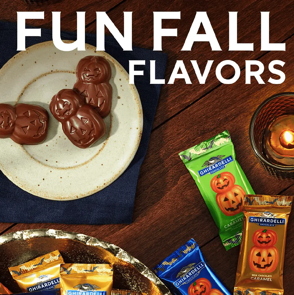 Шоколадні цукерки Ghirardelli Jack O' Lanterns Chocolate Assortment 118г - фото 5