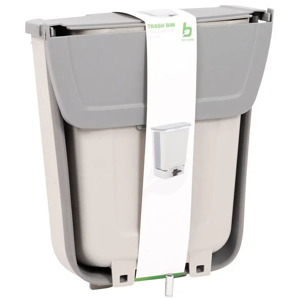 Корзина для сміття складана Bo-Camp Waste Bin Foldable 15L White/Grey (5329979) - фото 4