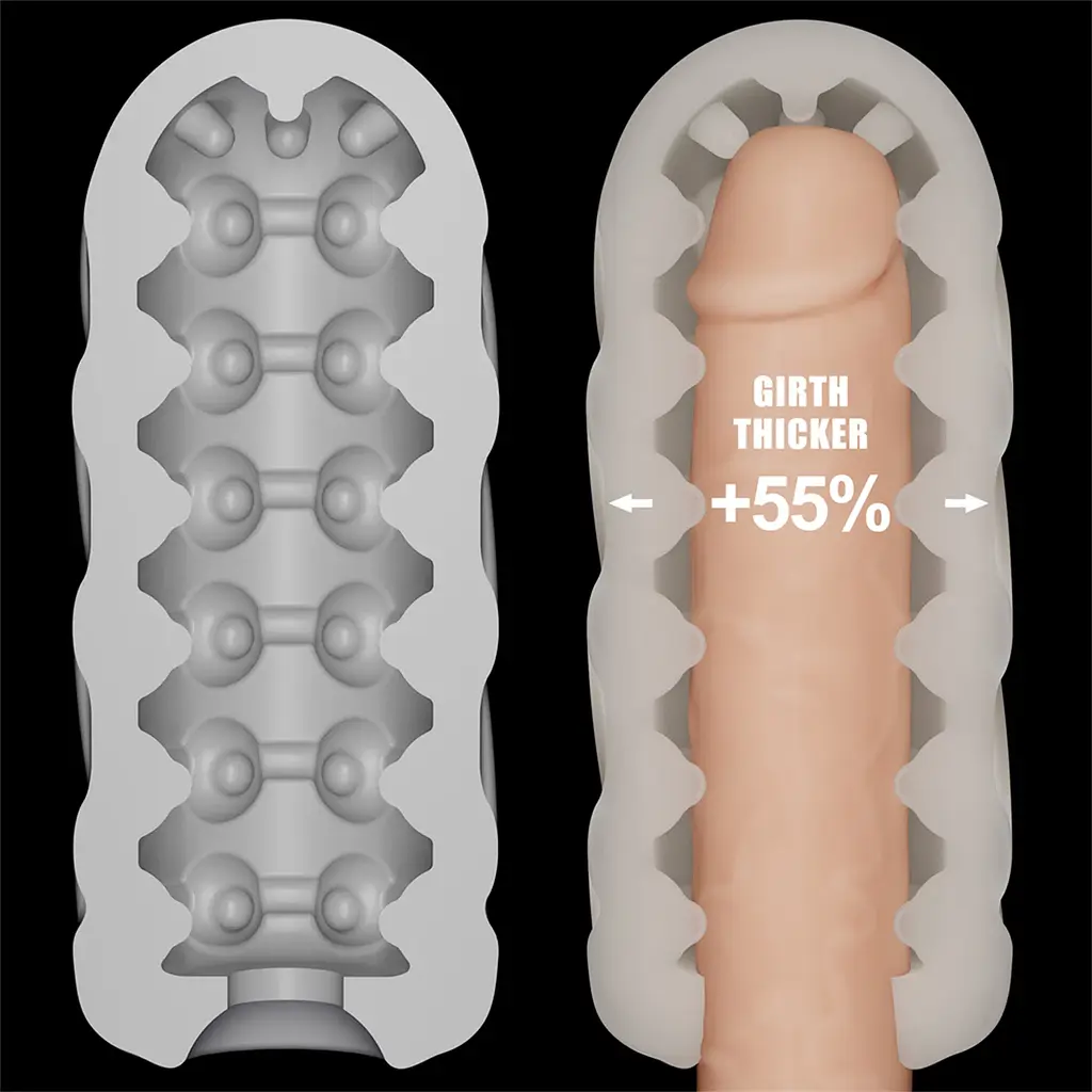 Мастурбатор Knights Ring Vibrating Dual Purpose Sleeve-Spiral - фото 7