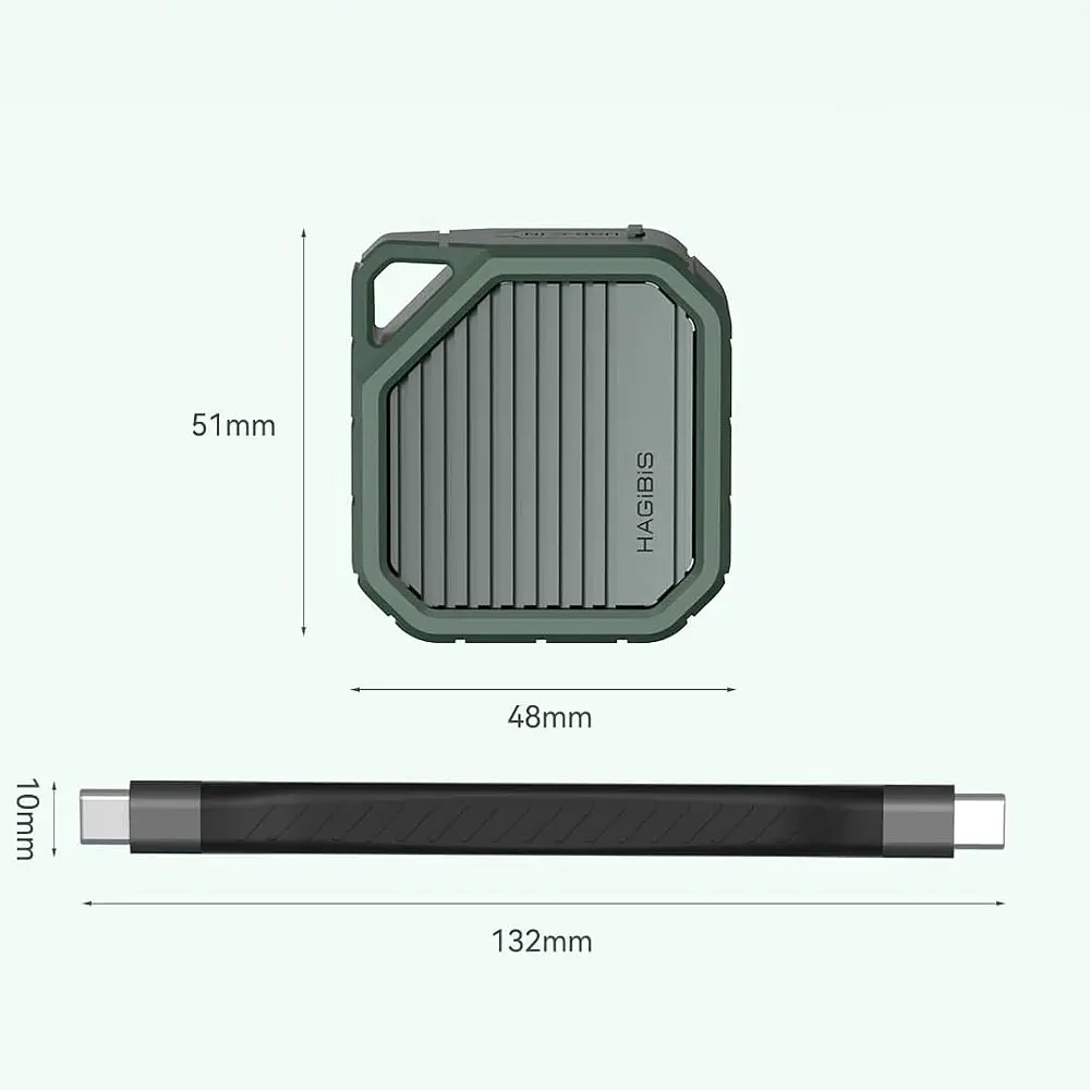 Зовнішня кишеня Xiaomi HAGiBiS для SSD M.2 NVMe 2230 USB Type-C 3.2 Gen2 10Gbps (MC13) - фото 3