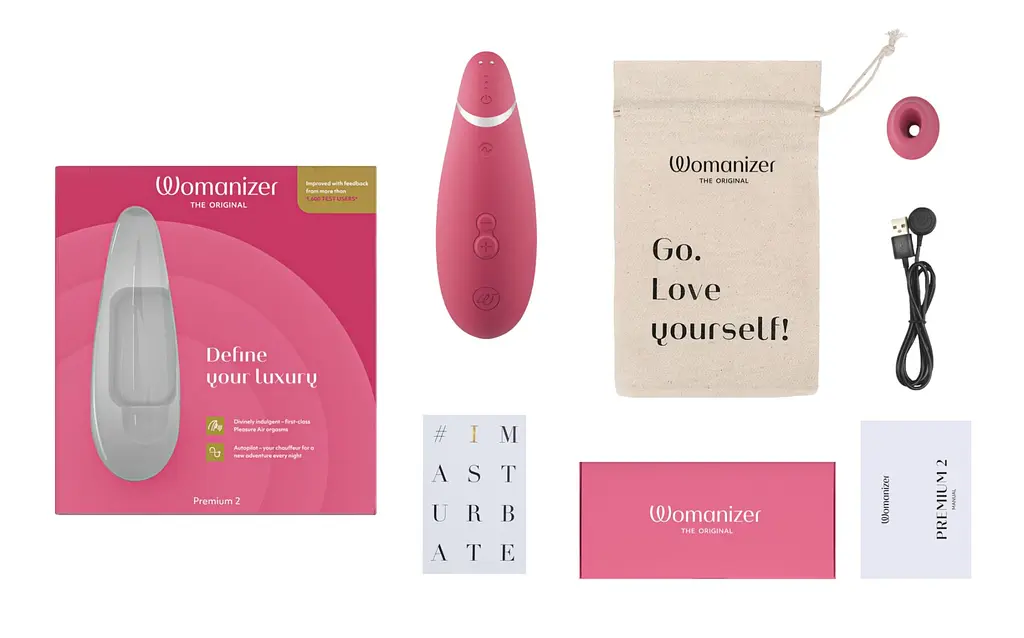 Вакуумний кліторальний стимулятор Womanizer Premium 2 - Raspberry Womanizer SO8753 95493 - фото 5