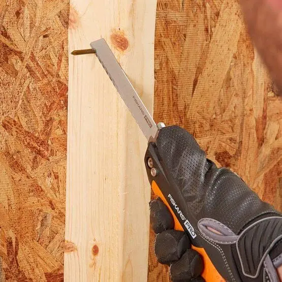 Пила універсальна складана 2 полотна (метал, дерево) Fiskars Pro PowerTooth 150 мм 13/24 TPI 1062934 - фото 10