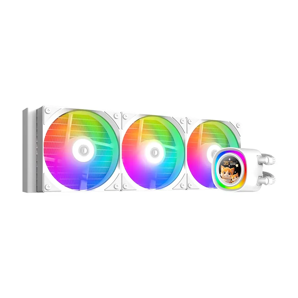 Система рідинного охолодження ID-Cooling FX360 LCD WHITE