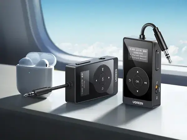 Bluetooth адаптер Ugreen BT503 BT5.3 Audio Receiver black - фото 4