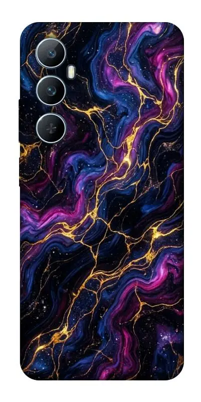 TPU чохол Demsky Purple space marble для Realme C65 4G