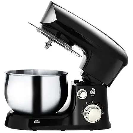 Тістоміс планетарний міксер Adler AD 4226 1200 Вт 3 л чаша з нержавіючої сталі на 6 швидкостей чорний - фото 4