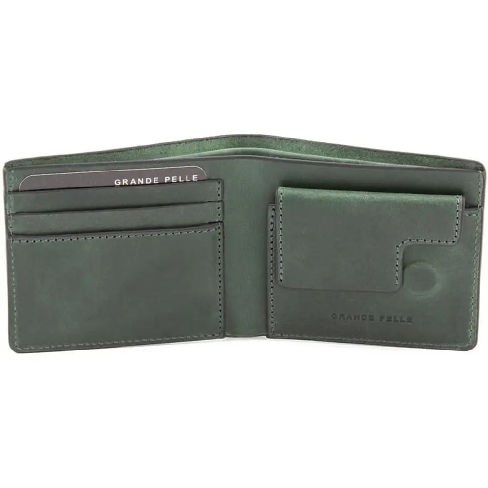 Портмоне чоловіче шкіряне GRANDE PELLE 11х9х2.5 см acs0032087 - фото 2