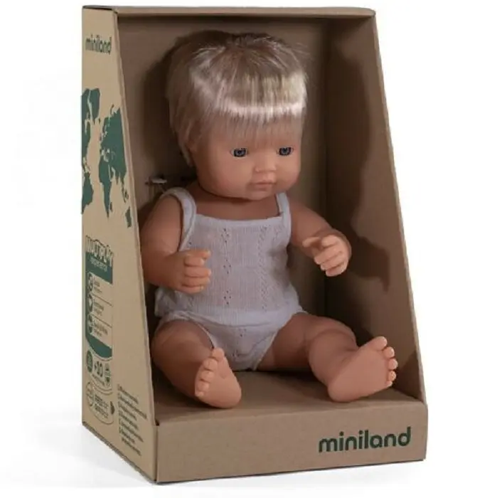 Лялька-пупс анатомічна Miniland хлопчик, 38 см (31151) - фото 2