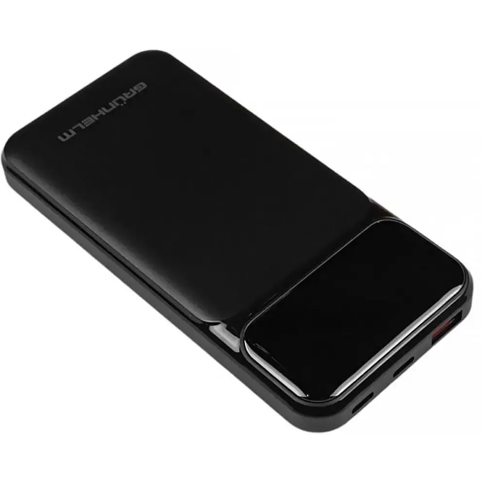 Портативная батарея Grunhelm Power Bank 10.000 mAh ЦБ-00267678 черная - фото 3