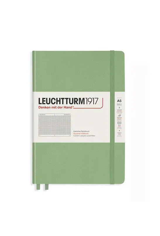 Блокнот Leuchtturm1917 Muted Colours Середній, Sage, клітинка (361583)
