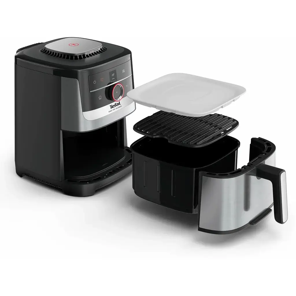 Мультипечь Tefal Easy Fry Silence Smart 1670Вт, чаша 5л, серый - фото 2