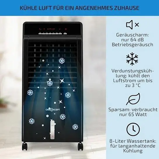 Мобільний кондиціонер-вентилятор OneConcept CTR-1 4-в-1 (10029736) - фото 2