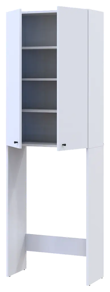 Шафа для пральної машини Doros Лола Білий ДСП 64х31.6х190 (41516022) - фото 6