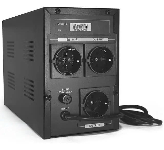 Джерело безперебійного живлення Ritar 1500 ВА / 900 Вт / 7 А*ч (RTM1500L) - фото 2
