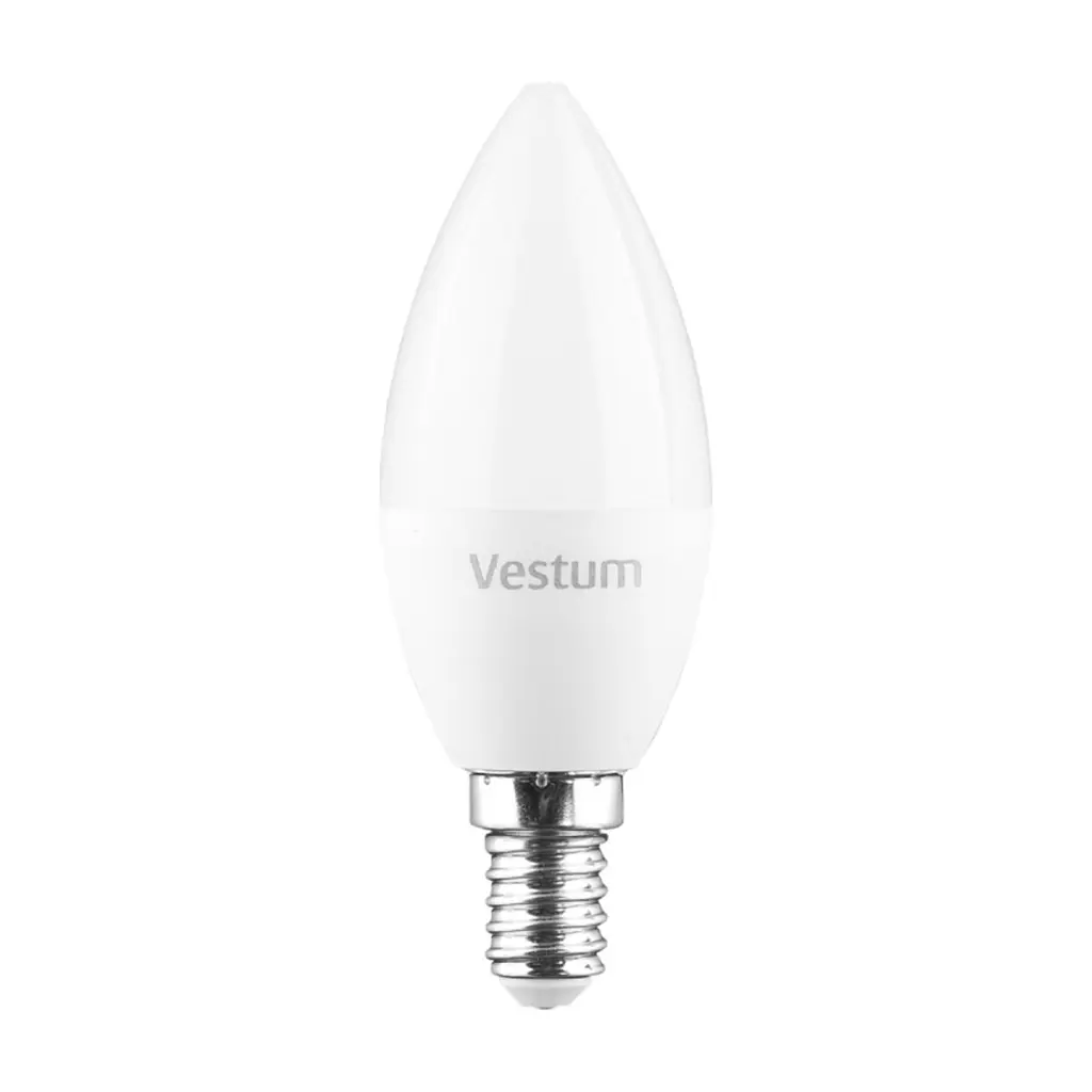 Лампочка Vestum LED C37 4W 3000K 220V E14 (1-VS-1308) - фото 2