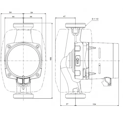 Циркуляційний насос Grundfos Alpha2 25-60 N 180 (99411424) - фото 8