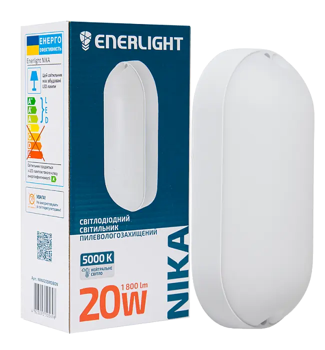 Светильник светодиодный Enerlight NIKA 20W 5000К IP65 (NIKA20SMD80N) - фото 2