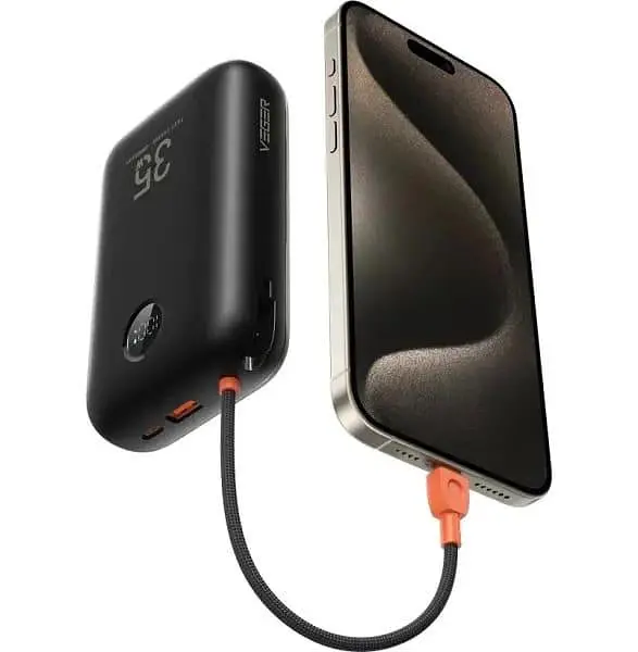 Павербанк Veger Black 30 000 mAh / 35 Вт (W3018.black) - фото 3