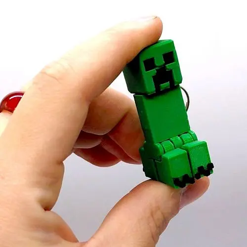 Брелоки 3D MINECRAFT / Майнкрафт CREEPER / Кріпер KEYCHAIN 3D-друк - фото 3