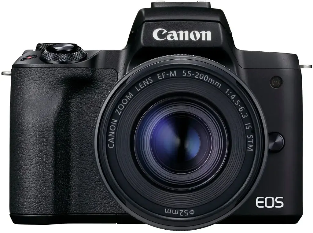 Беззеркальный фотоаппарат Canon EOS M50 Mark II kit (15-45mm + 55-200mm) IS STM Black (4728C015)) - фото 4