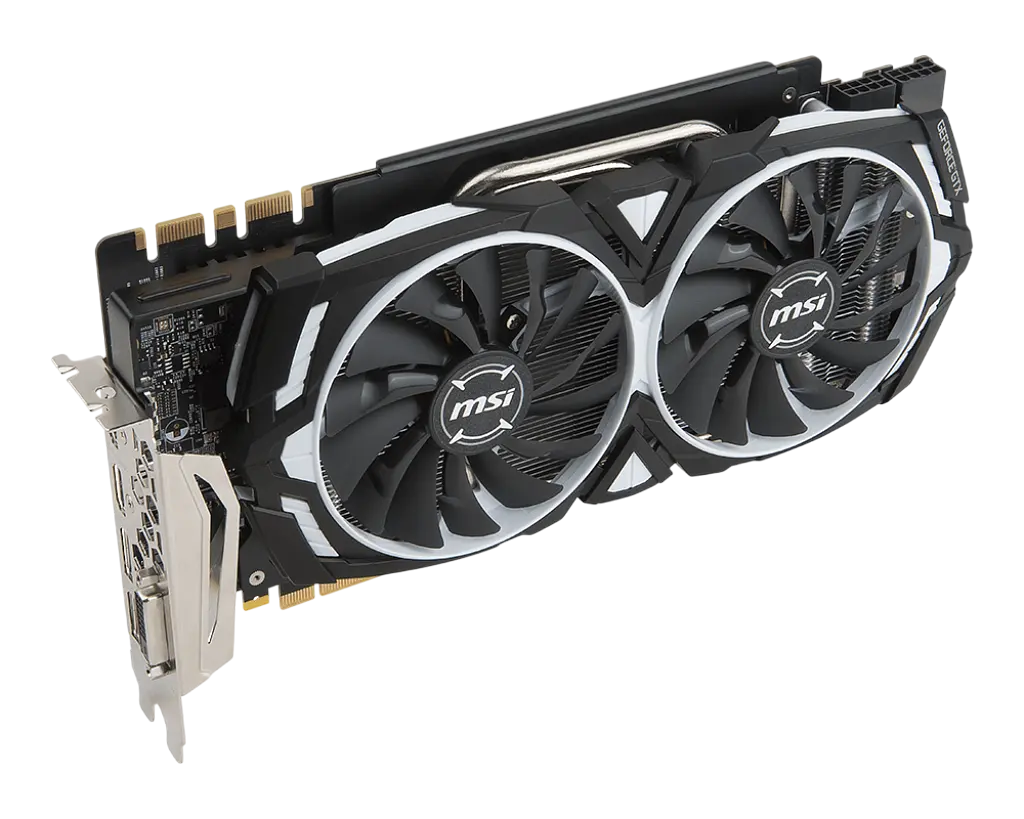 Відеокарта GeForce GTX 1080 Ti 11GB MSI Armor OC Armor (GTX 1080 Ti ARMOR 11G OC) Б/В - фото 2