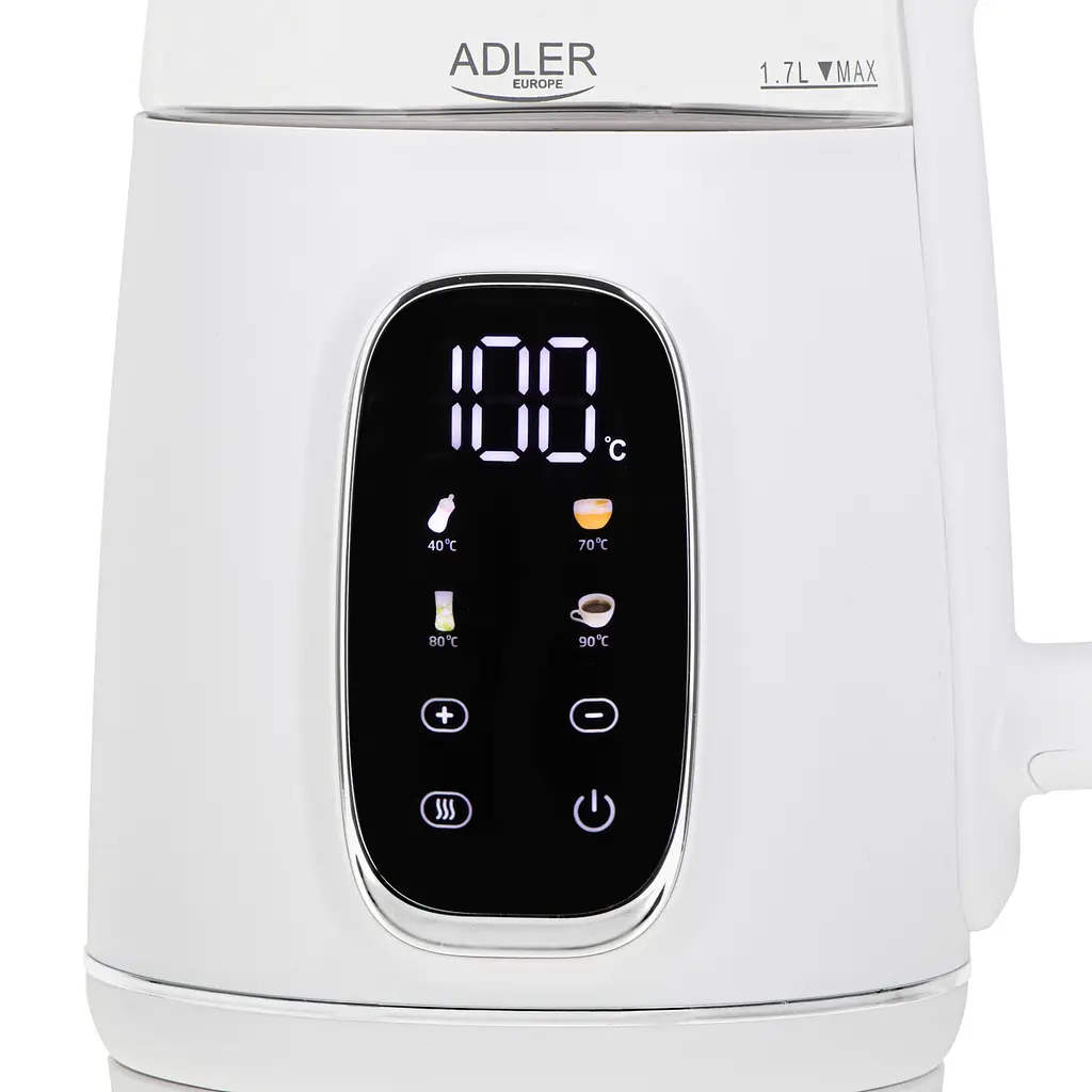 Електрочайник Adler AD 1305 white/gold - фото 8