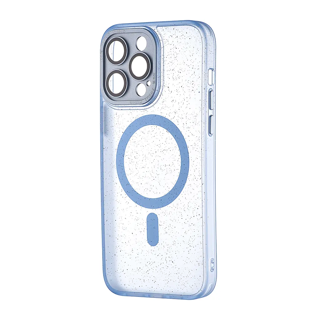 Чохол Splatter with MagSafe iPhone 14 Pro Max Light Blue