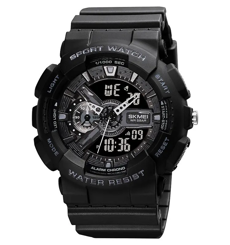 Наручний годинник чоловічий Skmei 1688 Black, 1688BK (17158) - фото 2