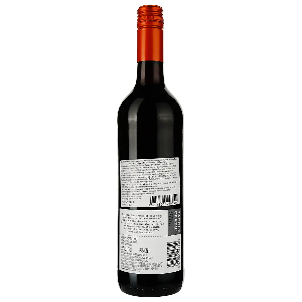 Вино Saddle Creek Shiraz Cabernet червоне сухе 0.75 л - фото 2