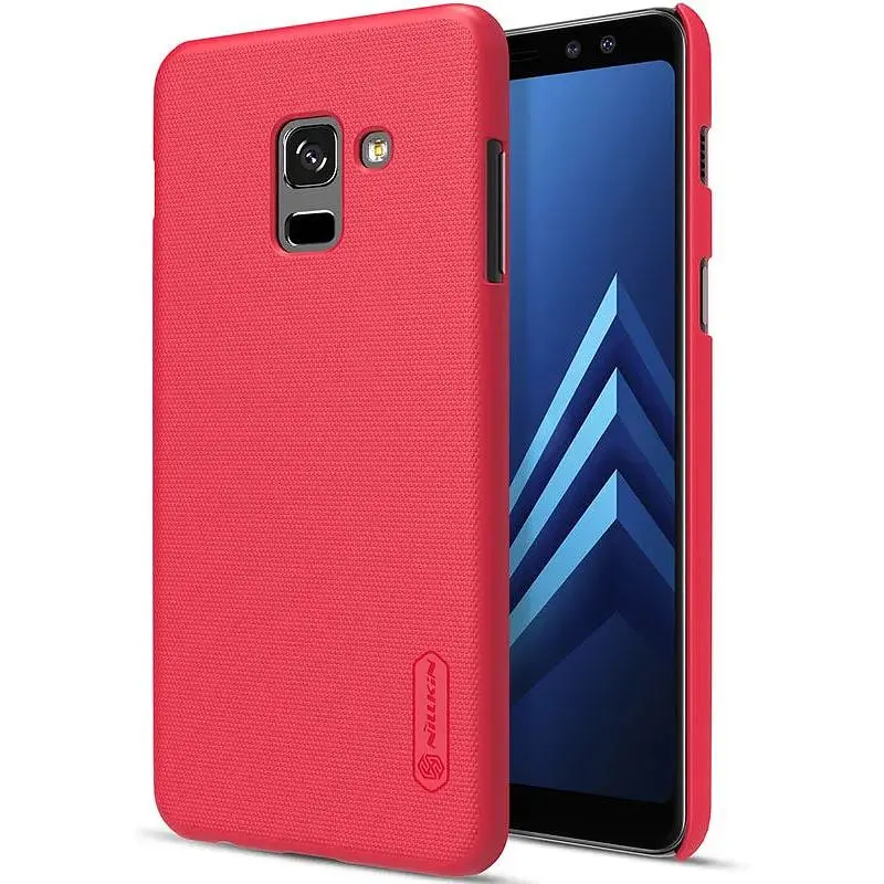 Чехол-накладка Nillkin Super Frosted Shield Samsung Galaxy A8 Plus 2018 SM-A730 Red - фото 7