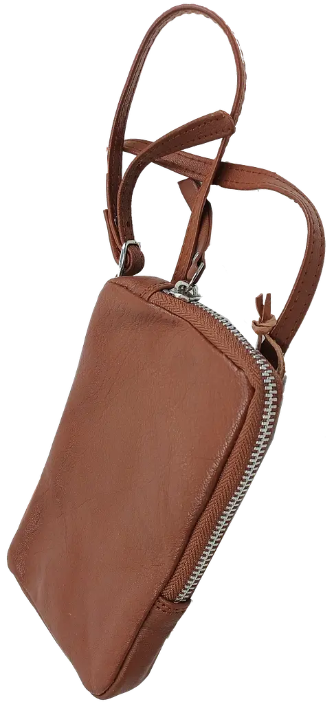 Невелика шкіряна сумка для телефону документів UP2 Fashion Коричнева