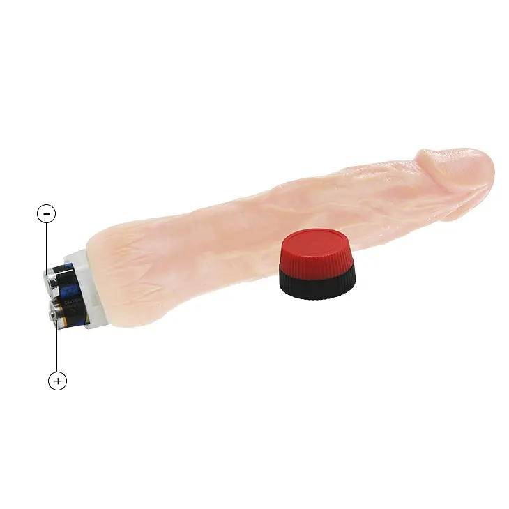 Реалистичный вибратор Baile Rockin Dong 21.5 см телесный - фото 7