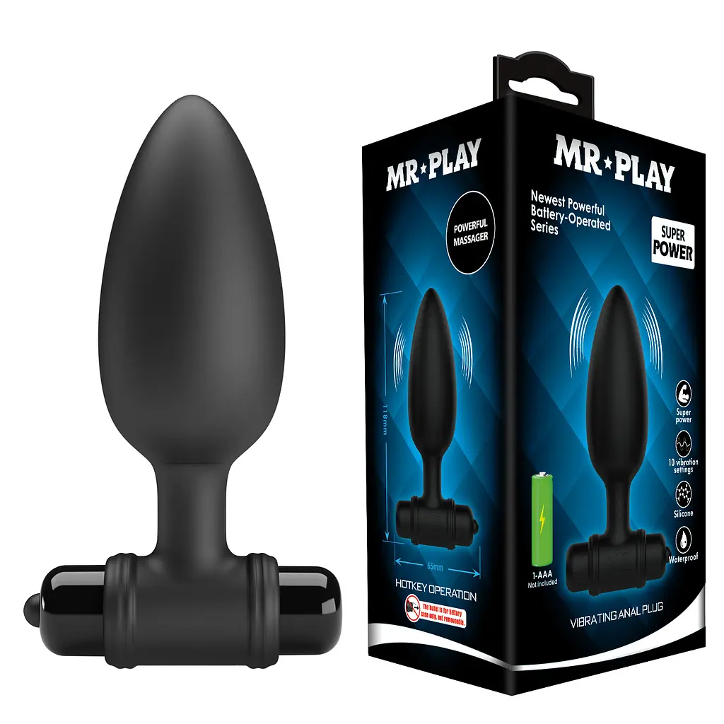 Анальна пробка - Mr.Play Vibrating Anal Plug